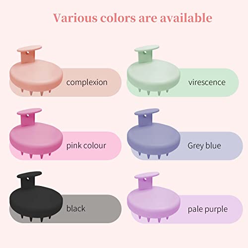 Silicone Hair Scalp Massager Shampoo Brush For Hair Growth, Head Scalp Scrubber For Washing Hair, Dandruff Exfoliator Brush Scalp Stimulator For Wet Dry Oily Hair Care Tools With Wall Hook #TOP6