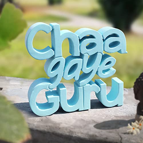 NUKKAD-TALES-Chaa-Gaye-Guru--Blue-Motivational-Aesthetic-Table-Decorative-Item-for-Home-Study-Desk-or-Office-Table-Decor-Quirky-Room-Decoration-showpiece-Ideal-for-Birthday-Gifts