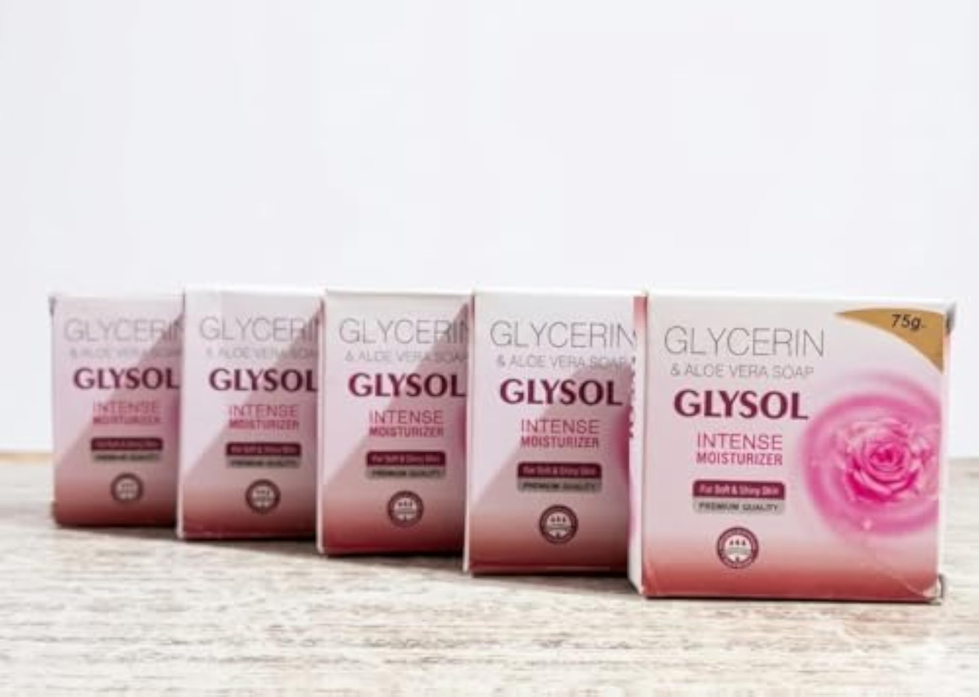 GLYCERIN &ALOE VERA SOAP GLYSOL INTENSE MOISTURIZER SOAP 75GM (PACK OF 5)