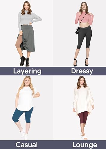 women39s and plus size knee-length and ankle length leggings