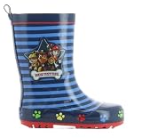 PAW PATROL Gummistiefel Jungen 28 EU, Warme Regenstiefel Kinder, Regenschuhe Mädchen, Kinderschuhe mit Paw Patrol Chase und Marshall, Boots von 1 bis 6 Jahre, Schlupfstiefel, Rutschfeste Sohle, Blau