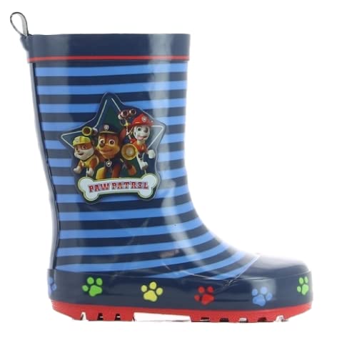 PATRULLA CANINA Botas de Agua Niño 27 EU, Botas Impermeables para Caminar Bajo la Lluvia de Paw Patrol, Zapatos de Goma de Agua Niña, para Infantiles de 2, 3, 4,5 o 6 años, Botines Antideslizante Cover