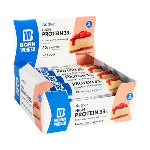 BW Active Protein Bar Tarta de queso de fresa 2 x 30 g