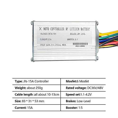 Qudai Bicicleta Elétrica Inteligente 15A Controlador com Display LCD com Luz de Fundo Conjunto de Fe