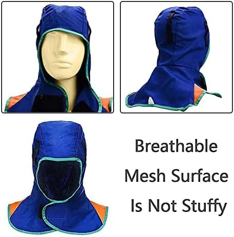 FR Welding Hood Fireproof and Washable Welding Caps Welding Neck Protector for Head Protection