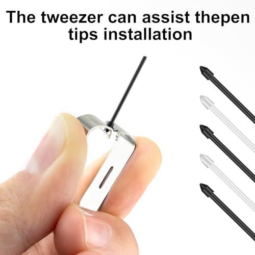 [20 Stück] Standard Ersatzspitzen für Samsung S Pen, Ersatz Touch Stylus Tips mit Pinzettenwerkzeug, für Galaxy Tab S6 Lite/S7 FE/S9+ Plus/S9 FE+ Plus/S9 FE/S9/S9 Ultra/S8 Ultra/S8+ Plus/S8