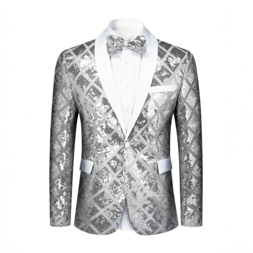 Blazer décontracté à paillettes homme pour oser briller en soirée