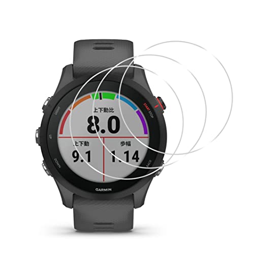 Garmin Forerunner 255 �K���X�t�C�����y3���Z�b-�� �i���z Garmin Forerunner 255 Music �t�C���� �K�[�~�� 255 Music �ی�t�B���� �K�[�~�� 255 ��ʕی�V�[�g �t���V�[�� �J�o�[ �t���ی� 