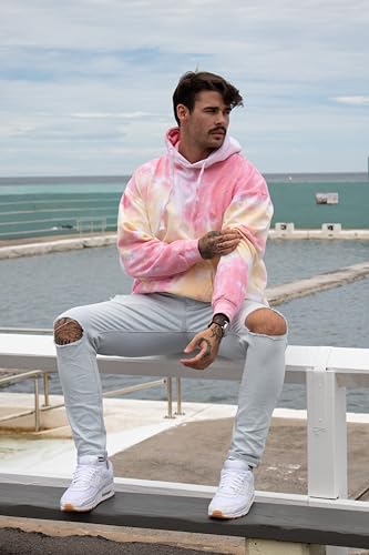 Image of Colortone Tie Dye Pullover Hoodies for Women and Men - Classic Fit Sweatshirts