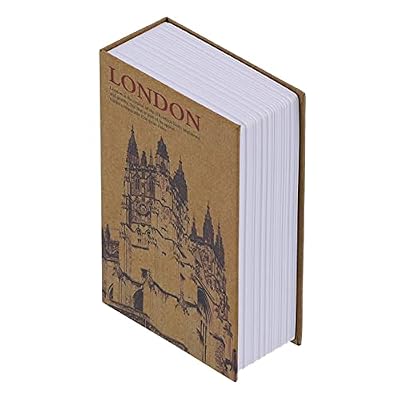 Omquot Money Storage Box with Book-like Design and Durable Stainless Steel Lining for Important Items, Suitable for Home Supplies