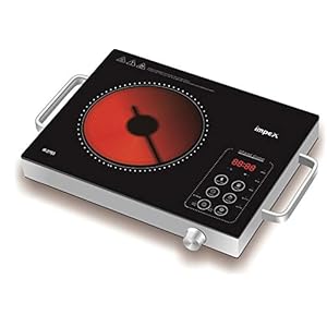 Impex IR-2703 2000 W Infrared Induction Cooktop With 8 Temperature Levels and 4 Digital LED Display
