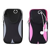 2 PCS Armtasche Handy Armband joggen Handytasche Sportarmband Armtasche Arm JoggingTasche Sportarmband kompatibel Armband Telefon Handyhalter Case für Laufen, Workout, Joggen und Fitness