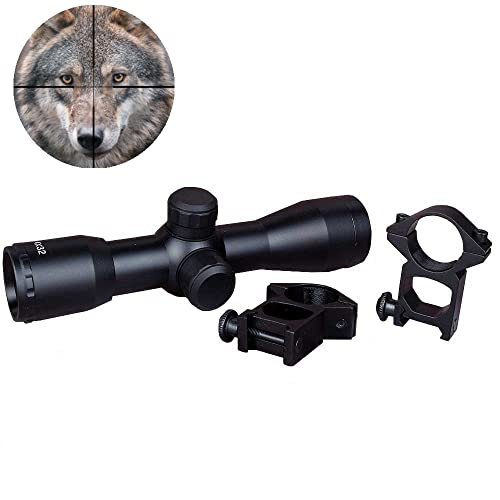 4X32 Scope Crosshair Optics Hunting Gun Scope Compact Scope With Free Mounts #TOP1