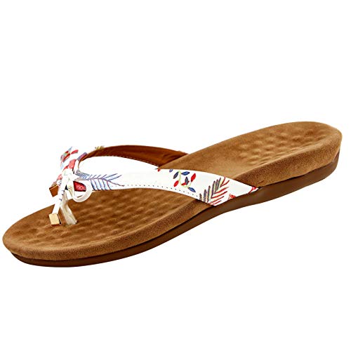 Reokoou Flat Sandals for Women Open Toe Slip on PU Leather Slippers Shoes Summer Strappy Sandal Beach Flip Flops