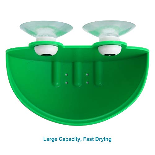 Pensino Frog Styling Soap Holder, Cute Cartoon Soap Box with Powerful Sucker Silicone Portable Soap Dish Holder for Bathroom Kitchen Travel