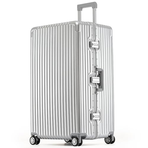Flight Knight Large Trunk Suitcase 80cm | ABS Hard Shell Luggage for Week-Long Holiday Check-in | Max Capacity Deep Split Design | Lightweight, Secure TSA Lock & Silent Spinner