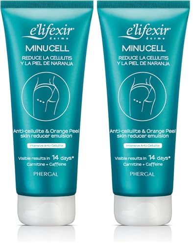 Elifexir Minucell - Crema Anticelulítica | Tensa y Remodela el Contorno Corporal | Reduce Celulitis y Piel de Naranja | Hidratante + Reafirmante. 200ml (Paquete de 2)