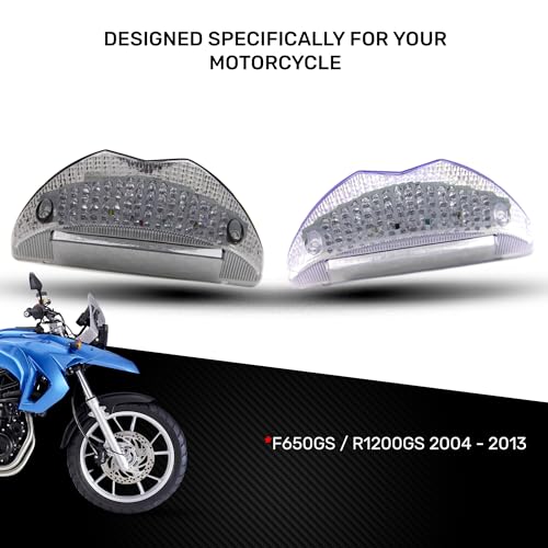 Feu stop LED clignotants transparent boîtier étanche 650GS