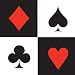 Creative Converting 16 Count 2-Ply Beverage Napkins, Card Night