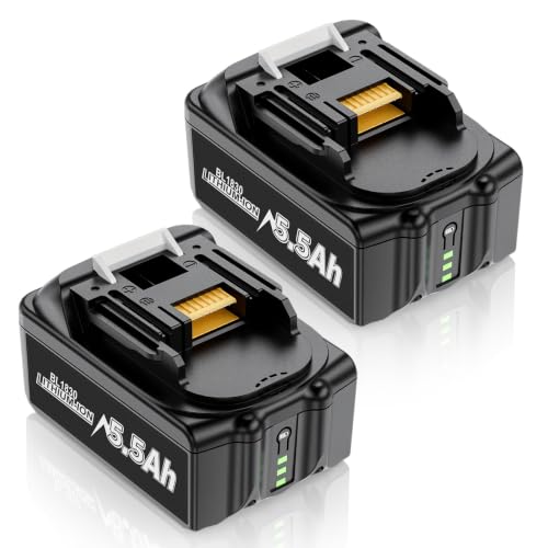 Image of 2 X 5500mAh for Makita 18V Battery, Replacement for Makita 18V LXT Battery