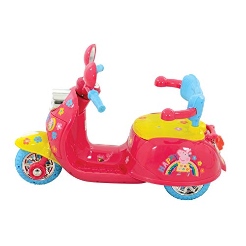 Peppa Pig M09370 6V batería operado en Moto, Color Rosa
