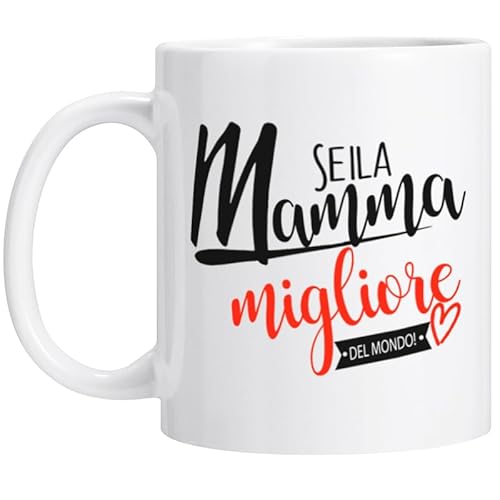 Idee regalo per mamma da Daugther Son,Simpatica tazza per mamma (Miglior Mamma del Mondo),regalo perfetto per compleanno, Natale, festa della mamma per mamma