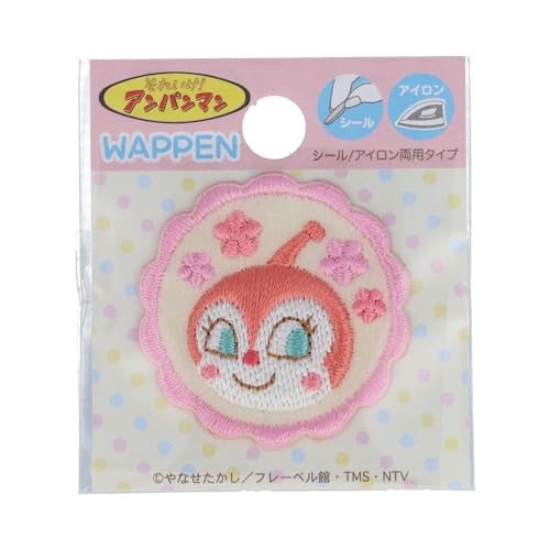 稲垣服飾 ドキンちゃん ミニ シールワッペン 縦35mm×横35mm シール アイロン 両用接着 ANC032
