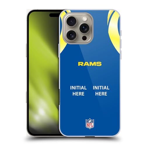 Coque Rigide iPhone 16 Pro Initiale Foot NFL Los Angeles Rams