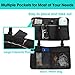 Wheelchair Side Bag & Walker Accessories Organizer - Hang-On Pouch w/Insulated Cup Holder, Large Storage. Perfect for Electric Wheelchairs & Rollators. Durable