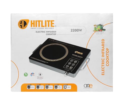 Image of 2200W Induction Cooktop with Grill | 4 Pre-Set Cooking Menus | LED Touch & Digital Display | 5 kv Surge Protection | Works on All Utensils | 3-Year Warranty | Black