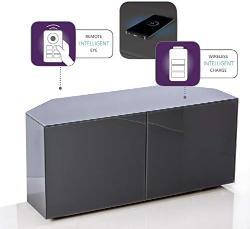 Frank Olsen Intel 1100 Corner TV Cabinet For TVs Up To 55 inch - Grey