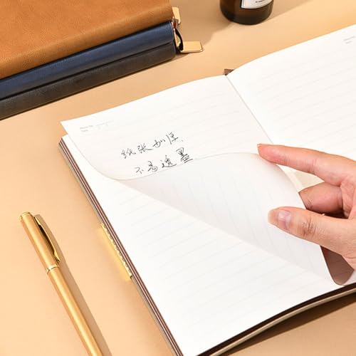 Carnet de notes en cuir imperméable A5 pour réunion de bureau - 5