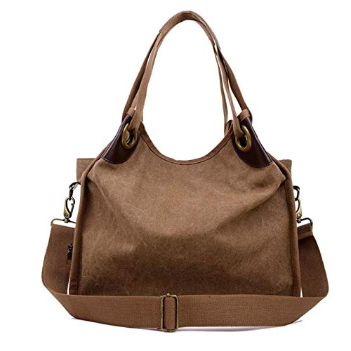 Color sólido Bolso de Mujer La moda Estilo nacional Hilo de bordar/Bolso Shopper/Bolso de mano/Bolsa de hombro/Vintage/Casual/Diario/Viaje y Ocio (Café)