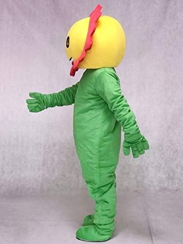 Red Giggling Sun Flower Mascot Costumes Plant