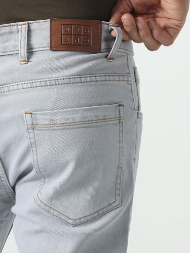 Image of Urbano Fashion Men's Slim Fit Washed Denim Jeans Stretchable