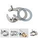 Housoutil 2 Sets Faucet Anti-Loosing Cap Tap Fixing Tool Wash Basin Taps Fixing Fitting Bathroom Supply
