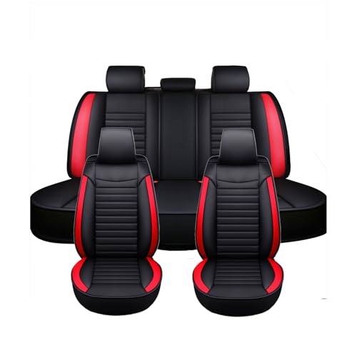Housse de siège Chevrolet Aveo en cuir PU rouge, finition luxe pour intérieur auto