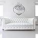 Adesivo Murale Islamico Cucina Camera Da Letto Calligrafia Islamica Araba Adesivo Murale Portico Soggiorno Ingresso Corridoio Decorazione In Vinile 56X47 Cm