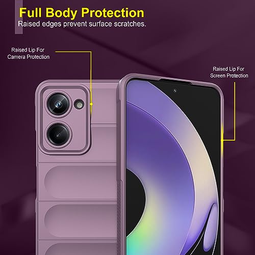 Image of amazon basics Back Case Cover for Vivo Y18e | Compatible for Vivo Y18e Back Cover | Liquid Silicon Magic Case with Camera Protection | Lavender