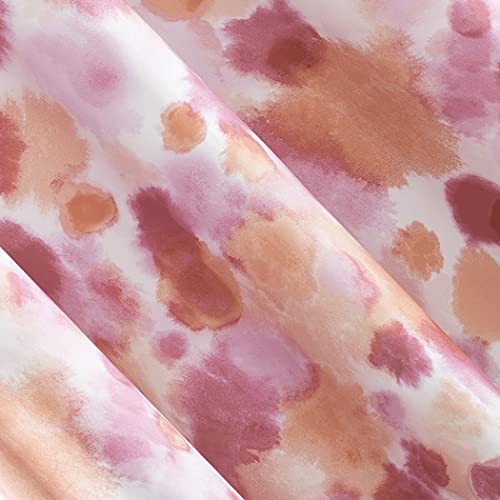 Sun Zero Tie Dye Print Total Blackout Grommet Curtain Panel, 40" X 84", Pink #TOP3