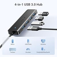 UGREEN 4-Port USB 3.0 Hub Verteiler 5Gbps USB Mehrfachstecker Splitter für MacBook, iMac, Surface, Dell, Thinkpad, USB Stick, Mobile HDD, Desktop PC und mehr (100cm) – Ansicht 2