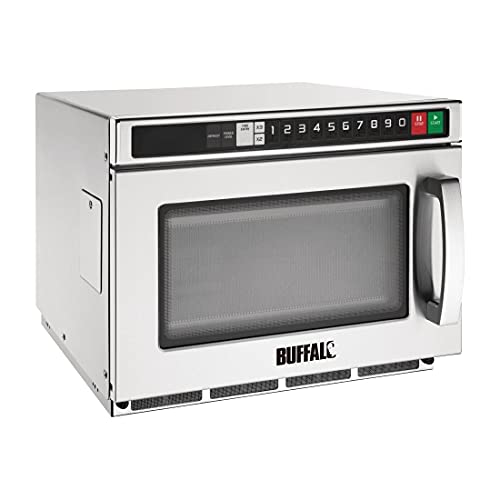 Buffalo FB865 Stainless Steel Programmable Compact Microwave Oven, 17L, 340mm x 420mm x 563mm