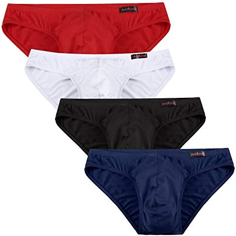 Avidlove Men Underwear Micromodal Bikinis 4 Pack Briefs