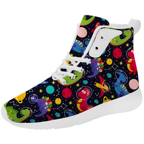 Men's Women's Dinosaur Shoes High Top Sneakers Casual Shoes Gifts for Adults