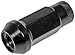 Dorman 713-285A Black Open End Knurled Wheel Nuts Compatible with Select Models, 20 Pack