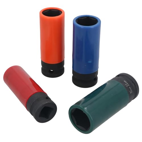 Douilles à choc 1/2" en alliage robuste avec code couleur profond 4 pièces - 3