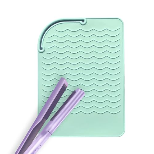 Tappetino in silicone Hot Tool – Piastra per ferro da stiro, protezione per ferro arricciacapelli, tappetino leggero e resistente al calore, copertura per strumenti per lo styling dei capelli