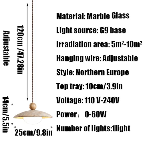 Accesorios de iluminación de techo con acabado en mármol industrial de lujo 7