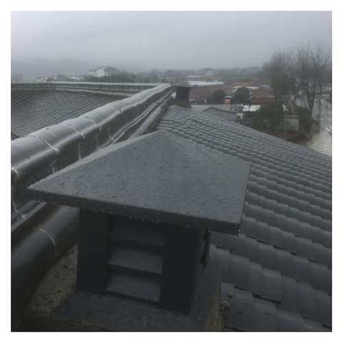 Aluminum Alloy Chimney Cap - Durable Airflow Prevention, Fits 25-50cm Chimney Pipes, Weather Resistant, Protects Against Backdraft, Ideal for Home & Outdoor Use