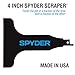 Spyder Scraper 00108 Scraping Tool Attachment for Reciprocating Saws, Black, 4-Inch
